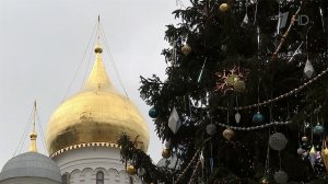 Главную елку страны на Соборной площади Кремля украсили к Новому году.