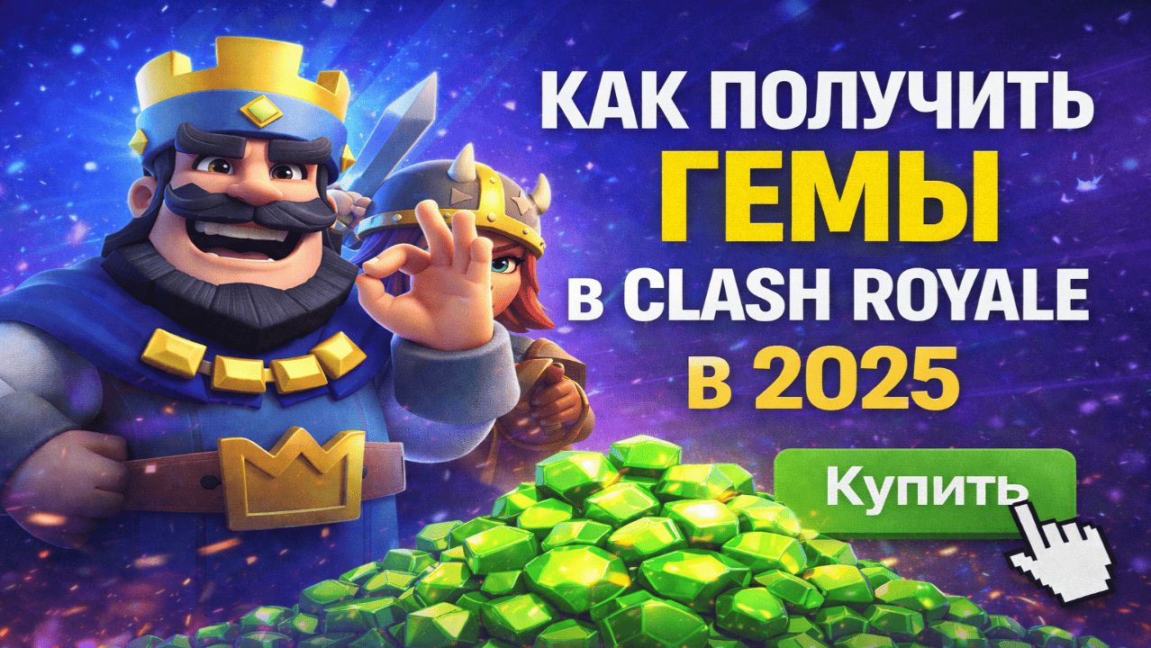 Как получить гемы в Clash Royale в 2025 — бесплатные и платные способы смотреть онлайн