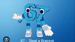 Рисуем 67 брейнрот. (Draw by number)