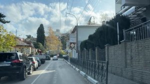 Ялта. Ломоносова, Пионерская, Красноармейская до поворота на Горького ул. 18.11.25.Крым.Crimea.Yalta