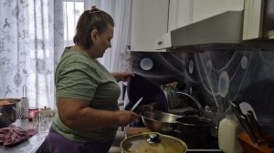 еще сегодня набрала 3 мешка/ Олег пробивается/ картошка жареная/