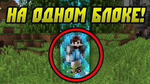 КАК ПРОЙТИ МАЙНКРАФТ НА ОДНОМ БЛОКЕ?! (старый скин)