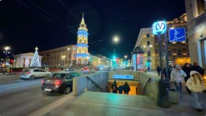 Зима без снега на Невском проспекте