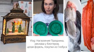 Vlog: Про рекламу, Няня, Целая форель, Покупки ГЛОБУС и Familia, сложные отношения с гречкой