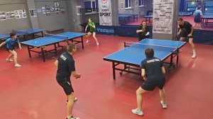 Сергеев/Ланцетова (1164) - Казачек/Нельсон (1245) 14.12 Парный турнир по настольному теннису СПб