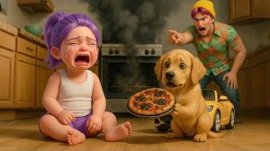 Спасение малышки Руми от подгоревшей пиццы. Охотники на демонов