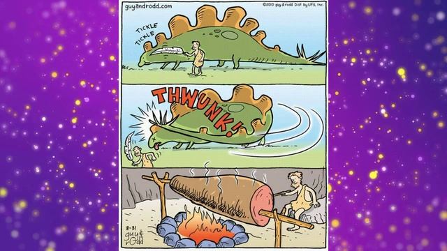 ДИНОЗАВРЫ КАРИКАТУРА (Слайд+Фон)