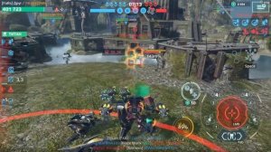 Как играет робот Rex  с новым пилотом Danny Kiberia и кораблем Фредерик  War Robots №96