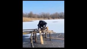 Подготовил место на лето