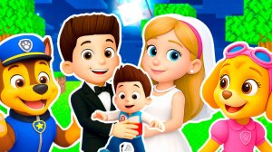 У РАЙДЕРА и КЕЙТИ РОДИЛСЯ РЕБЁНОК МАЛЫШ и ОНИ ПОЖЕНИЛИСЬ ЩЕНЯЧИЙ ПАТРУЛЬ В МАЙНКРАФТ МУЛЬТИК