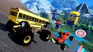 МУЛЬТИКИ ПРО МАШИНКИ Эпические прыжки и столкновения на скоростном монстр-траке Beamng Drive #88