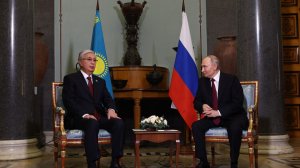 Владимир Путин с Президентом Казахстана Касым-Жомартом Токаевым, Санкт-Петербург, 22 декабря 2025 г.
