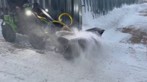 Отвал снеговой, снегоуборщик роторный ,щётка коммунальная минипогрузчик