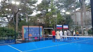 Открытие теннисного корта для падала в отеле "Паласса",Ялта.