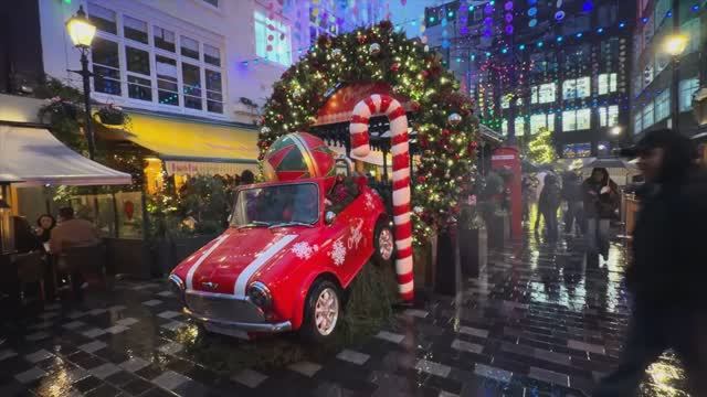 🇬🇧 🎄 Лондон, Внглия - рождественские огни и дождь / 2025