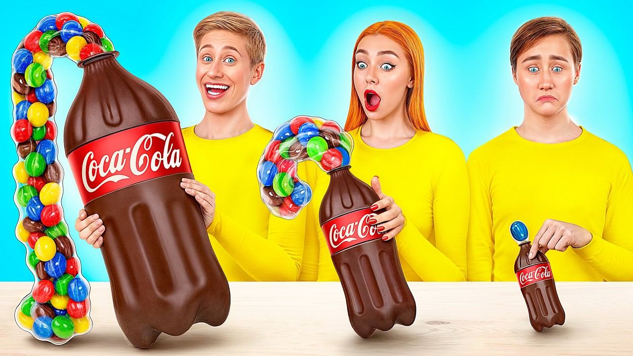 Большая, Средняя или Маленькая Тарелка Челлендж| Потрясающие Кухонные Лайфхаки от Multi DO Challenge смотреть онлайн