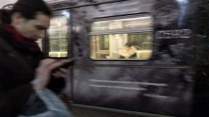 Ещё один тематический поезд в метро.Фильмы Никиты Михалкова.