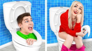 БЕЗУМНЫЕ РОЗЫГРЫШИ И ЛАЙФХАКИ В ТУАЛЕТЕ