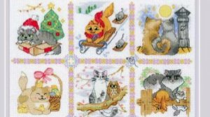 Вышивка крестиком от Риолис "Кошачий календарь" 13
