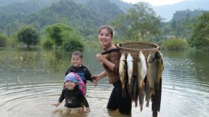 Ловим большую рыбу для продажи на рынке.