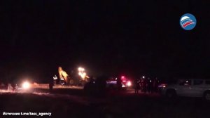 Кадры с места крушения самолета, в котором погиб глава генштаба Ливии и делегации из 4 человек