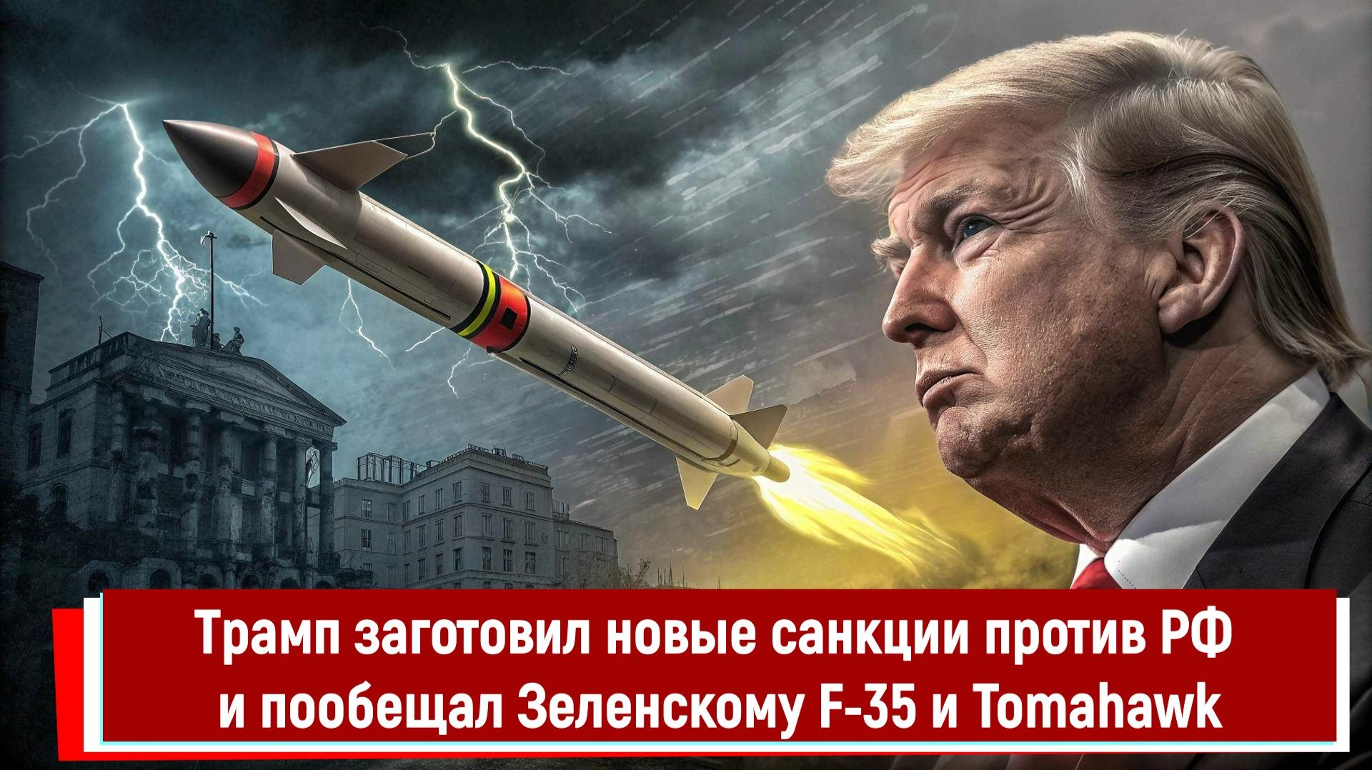 Трамп заготовил новые санкции против РФ и пообещал Зеленскому F-35 и Tomahawk смотреть онлайн