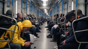 Мужчина устроил перекур прямо в вагоне московского метро