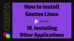 18 Установка других приложений — Как установить Gentoo Linux