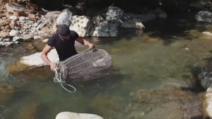 Самый легкий лов рыбы в реке / Необычная Рыбалка на реке / Супер Техническая Рыбалка