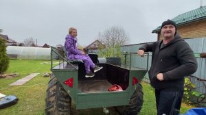 Обзор Прицепа и Вездехода ЗИС-5  Коп металлолома металлокоп #каракат #болотоход