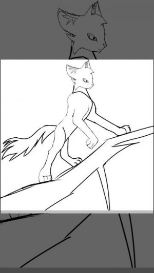 арт на день котов воителей (я хз может быть сделаю сериал про жизнь серебрянного ветра)