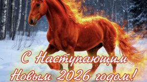 Поздравление с новым годом! С годом лошади! 2026 год.