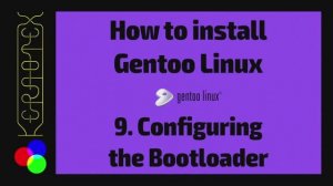 09 Настройка загрузчика — как установить Gentoo Linux