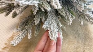 Настольная елка заснеженная ВЕРБЬЕ 45 см, ЛИТАЯ 100%, 1000922