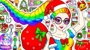 Мультики для детей.💖Поделки из бумаги💖Рождественская косметичка-сюрприз. Мультики для малышей.