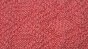 Ромбы из лицевых и изнаночных петель