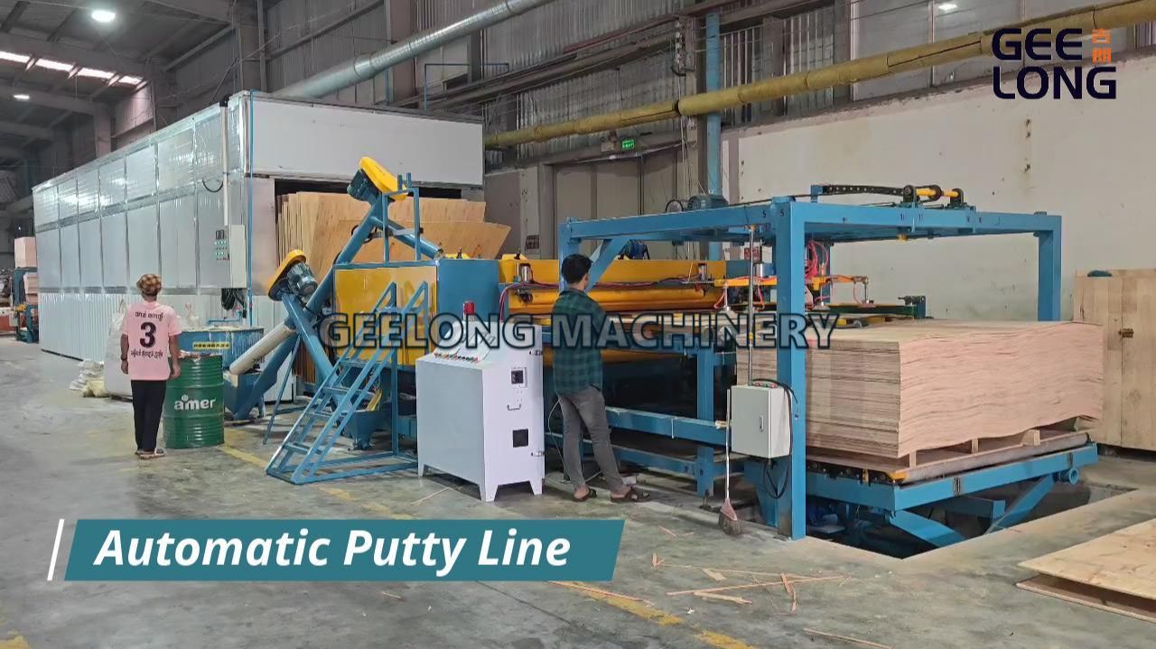 Автоматическая линия по склеиванию фанеры шпатлевкой смотреть онлайн