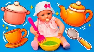 ️ Готовим вкусную кашу для куклы Беби Бон