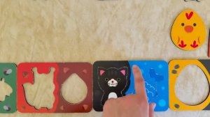 В мире животных пазл для малышей развивающий мультфильм