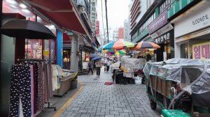 🇰🇷 Пусан, Корея - Торговая улица Намподонг, пешеходная прогулка по городу