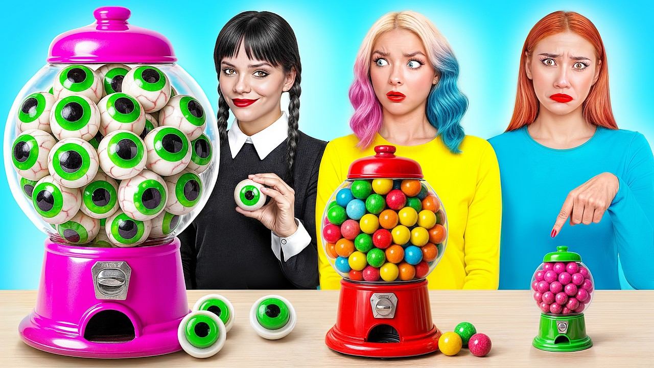 Большая, Средняя или Маленькая Тарелка Челлендж | Уэнсдей против Энид Синклер от Multi DO Challenge смотреть онлайн