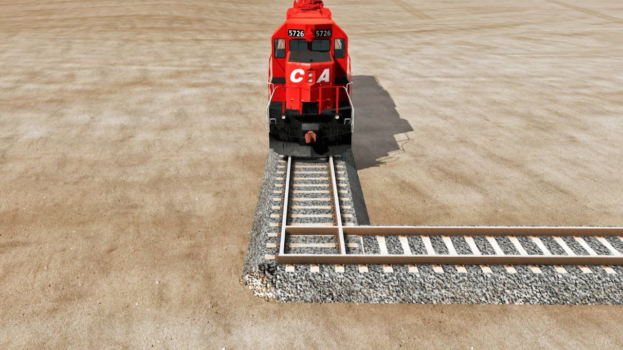 Сломанная железная дорога! Что станет с поездом? смотреть онлайн