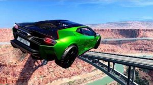 Эпичные высокоскоростные прыжки на автомобилях – Crash BeamNG/Drive