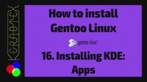 16 Установка KDE: KDE-Приложения - Как установить Gentoo Linux