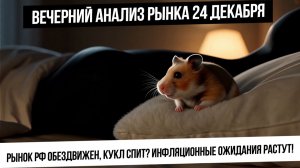 Вечерний анализ рынка 24 декабря. Инфляционные ожидания высокие! Рубль будут укреплять? Газ! Металлы