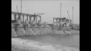 Строительство Дубоссарской ГЭС 1950-1955 гг.