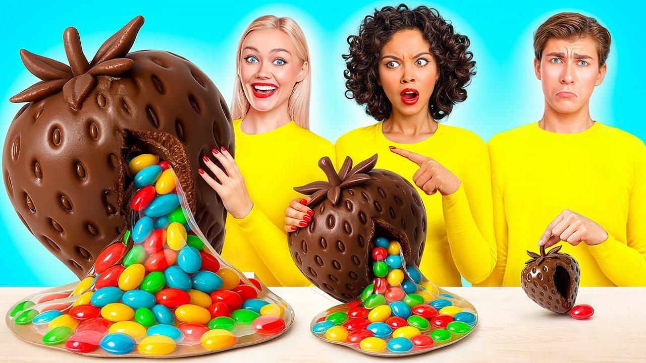 Большая, Средняя или Маленькая тарелка Челлендж | Съедобная Битва от Multi DO Challenge смотреть онлайн