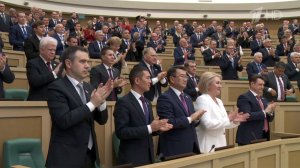 Владимир Путин принял участие в пленарном заседании Совета Федерации.