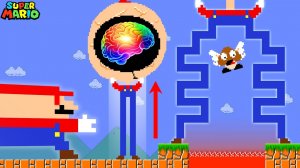 🤪Каждый раз, когда Марио прыгает, он становится шире, умнее, выше и...