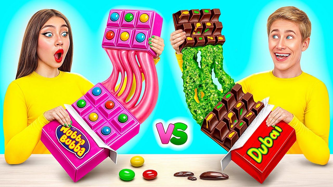 Жевательная Резинка vs Шоколадная Еда Челлендж | Вкусные Кухонные Рецепты от Multi DO Challenge смотреть онлайн